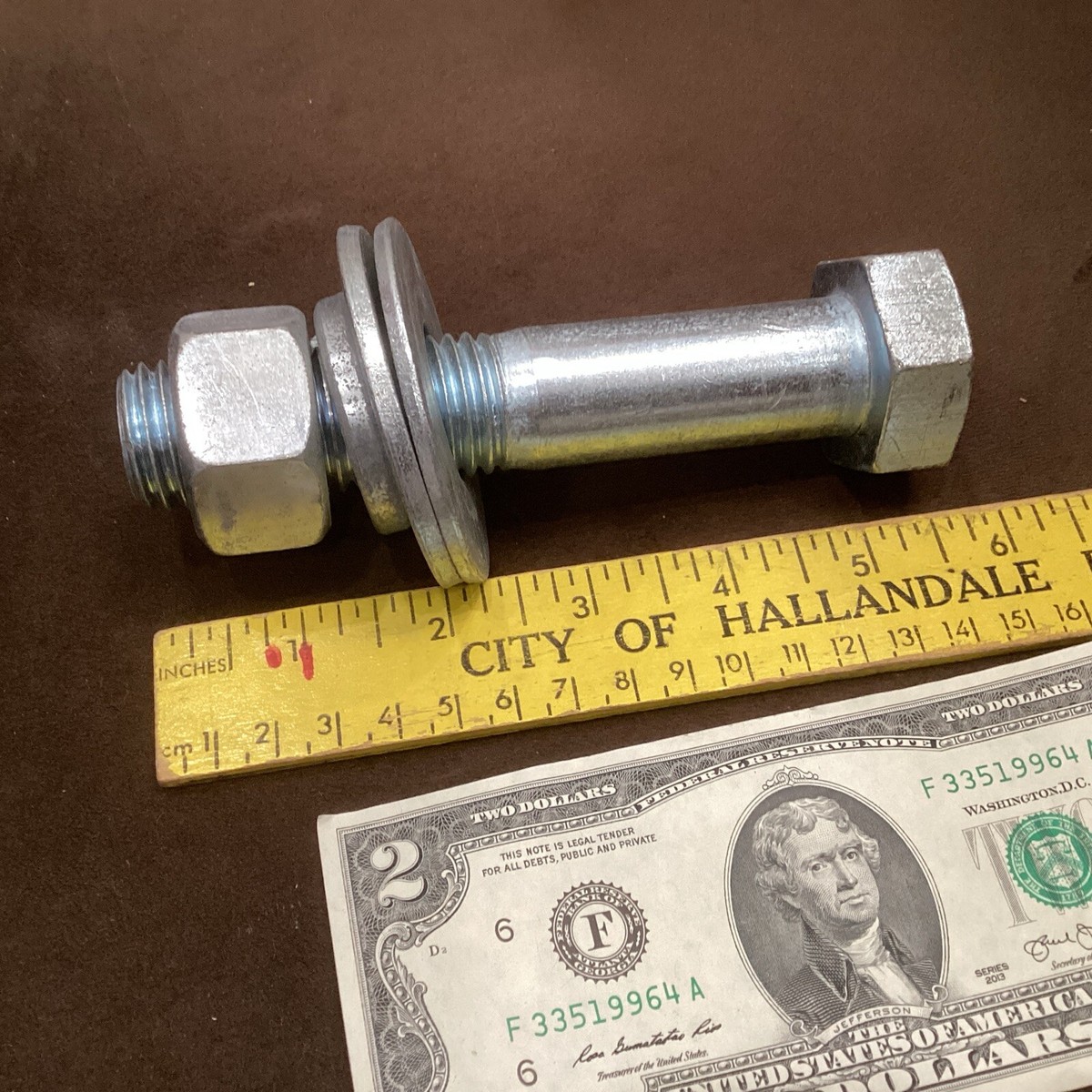XYLX 307A Bolt w/ Nuts 2 Washers And Lock Nut Mint Fast Ship WOW
