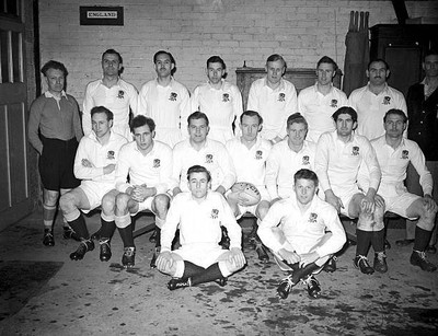 RUGBY UNION OLD PHOTO England Team Group 1952