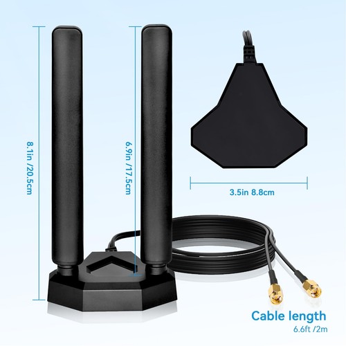 4G LTE/5G Sub-6 Antenne SMA TS9 Connecteur Broadband 8dbi 600-3980MHz Antenne... - Afbeelding 5 van 7