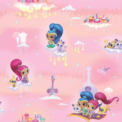 Debona Tapete Official Shimmer Shine Rosa Prinzessin Kinder Mädchen Zimmer