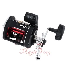 Baitcasting Reels Line Counter Fishing Reel Right Hand Stainless For Saltwater