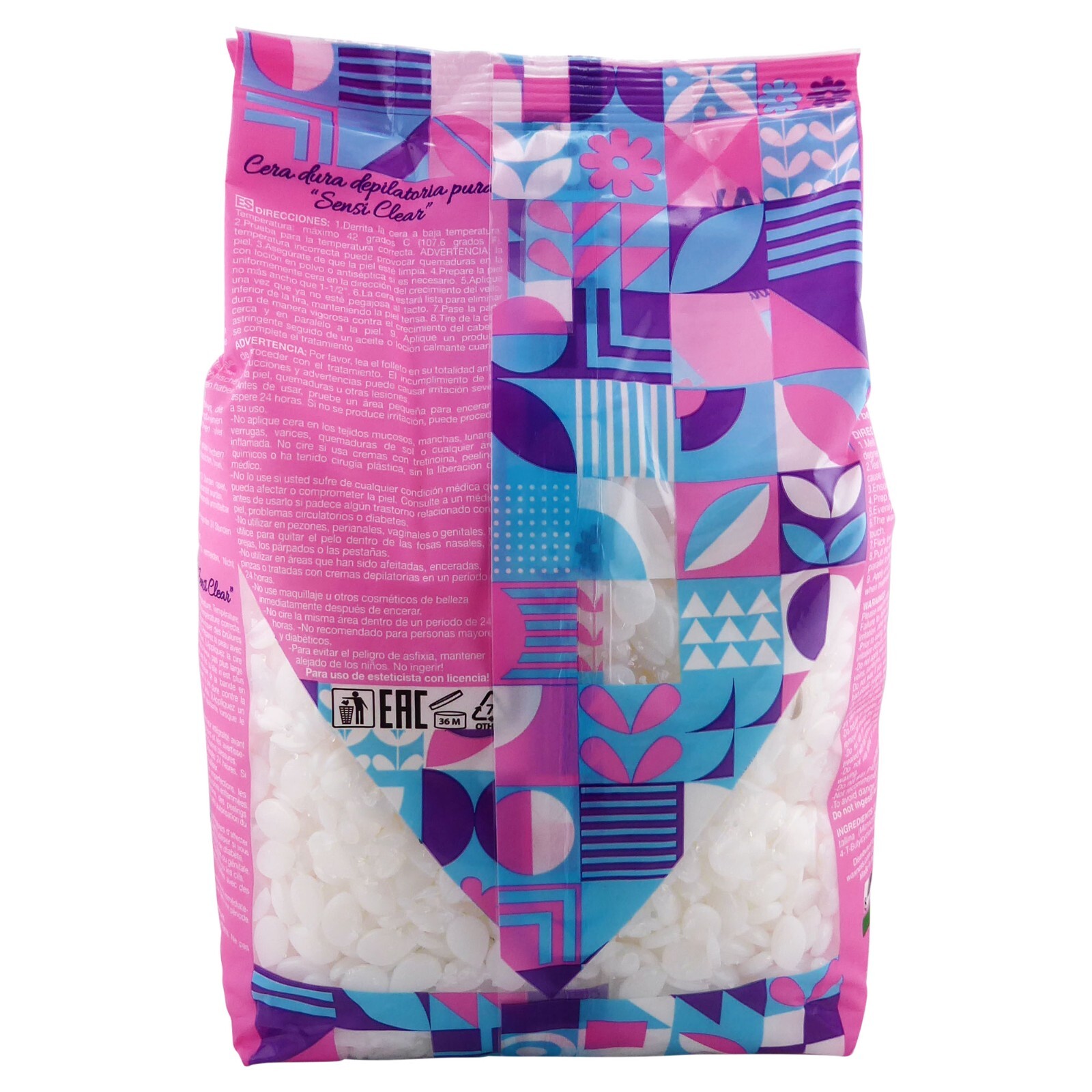 Waxness Sensi Clear Rosin Free Hard Wax Hypoallergenic 2.2 lb Made in Italy