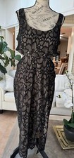 Guess Women's Lace Cutout Dress Black Size 14 NWT Ret $ 128.00❤️ Fits Like 12🎃