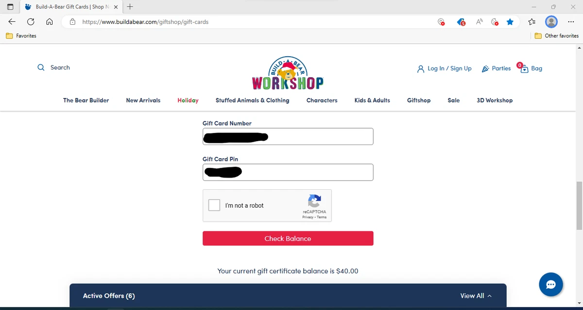 $40.00 Build-A-Bear Workshop Gift Card Voucher | eBay