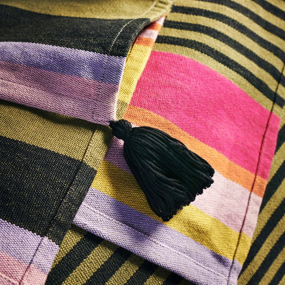 IKEA MAVINN Throw, a righe multicolore, 43" x 67", 110x170 cm MÄVINN Brand NUOVO - Immagine 4 di 4