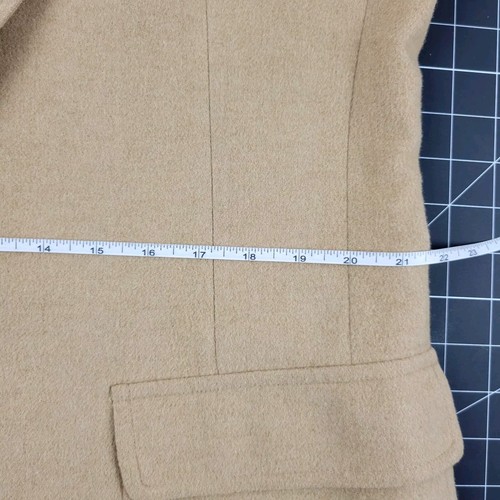 VTG Neiman Marcus Men's Sport Coat Blazer Two Button Beige Camel Hair Size 44r - Picture 22 of 24