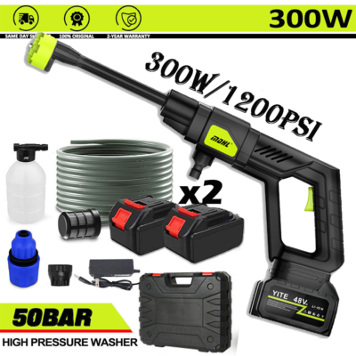 #ad #ad 1200PSI Car Cordless Pressure Washer with 4.0Ah Batteryamp;Charger amp; 6 in 1 Nozzle $78.98