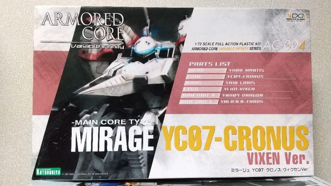 Armored Core Mirage YC07-Cronus Vixen Version Variable Infinity