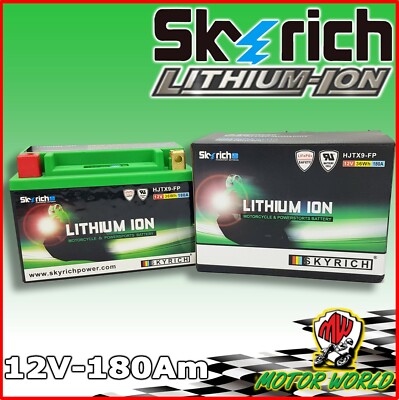 LITHIUM-BATTERIE SKYRICH YTX9-BS Leicht E-TON RXL-R Viper R 4T 150 2008 2009