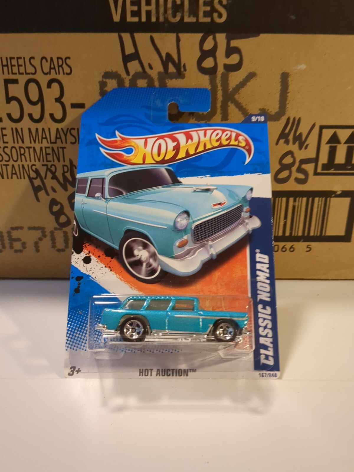 2011 Hot Wheels CLASSIC NOMAD K-Mart Days Teal HOT AUCTION SERIES Muscle Car
