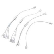 5pc LED Connector Cable 1 to 1 2 3 4 Extension 4 Pin Spliter for RGB Strip Light
