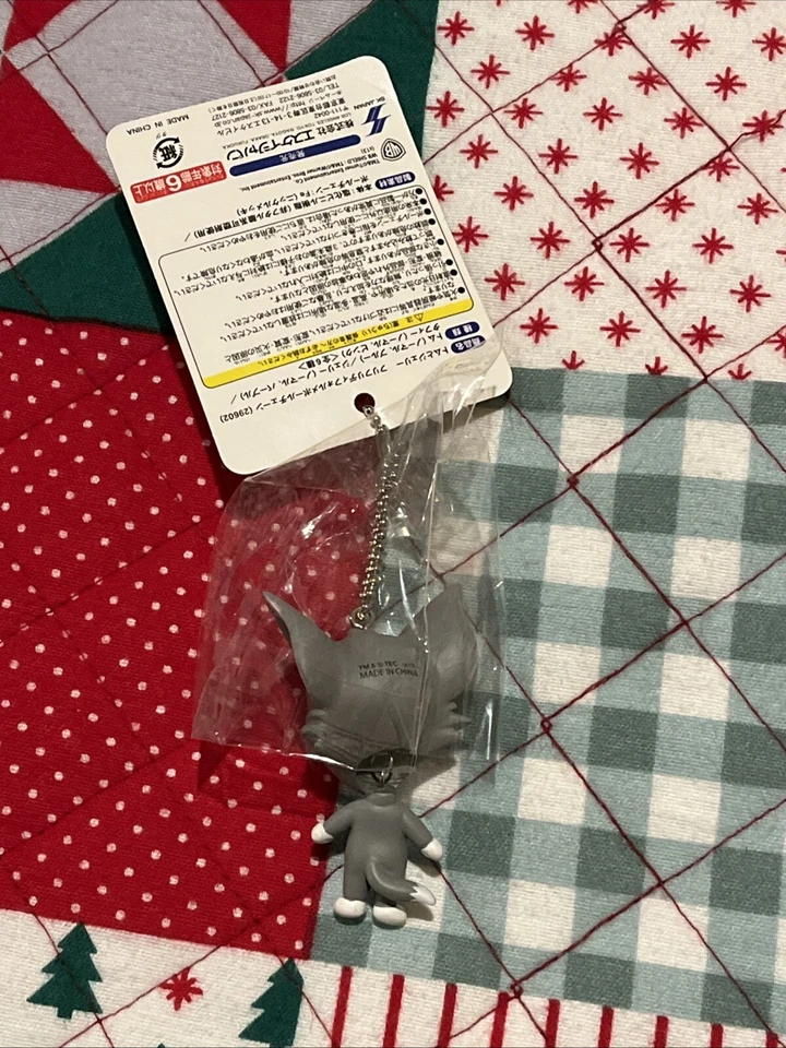 SUPER RARO, DIFÍCIL DE ENCONTRAR - TOM AND JERRY SK Japón - Correa/Clip para teléfono celular Tom Cat - ¡NUEVO CON ETIQUETAS! Foto 3 de 4