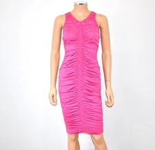 LOVE, WHIT RENT THE RUNWAY Pink Sexy Ruched Tank Dress SAMPLE 