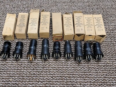 RCA Jan CRC 12SR7 VT-133 12SK7 6J7 6N7 6SH7 6AB7 6AG7-Y Metal Vacuum Radio Tube