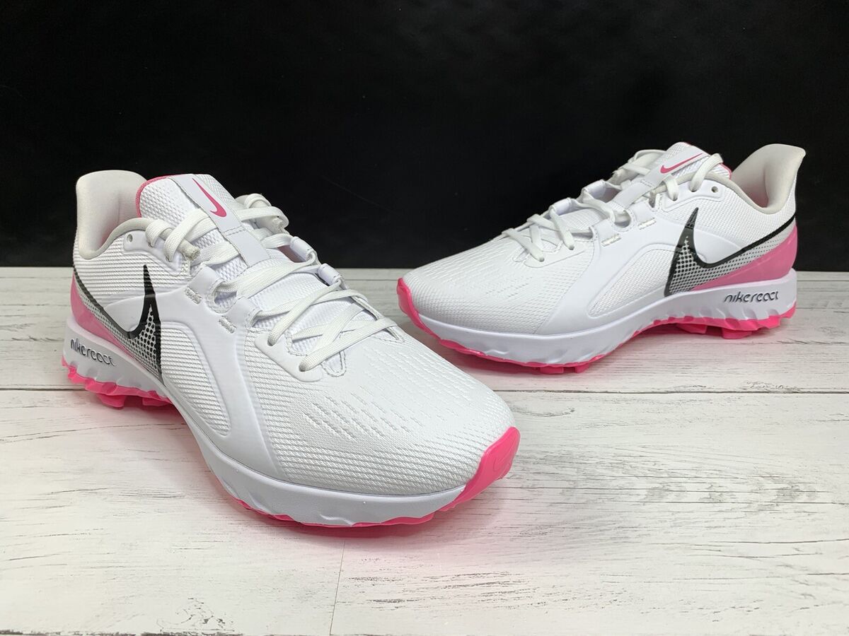 Nike React Infinity Pro White Lotus Pink Golf Shoes CT6620 Nike React Infinity Pro White Lotus Pink Golf Shoes CT6620