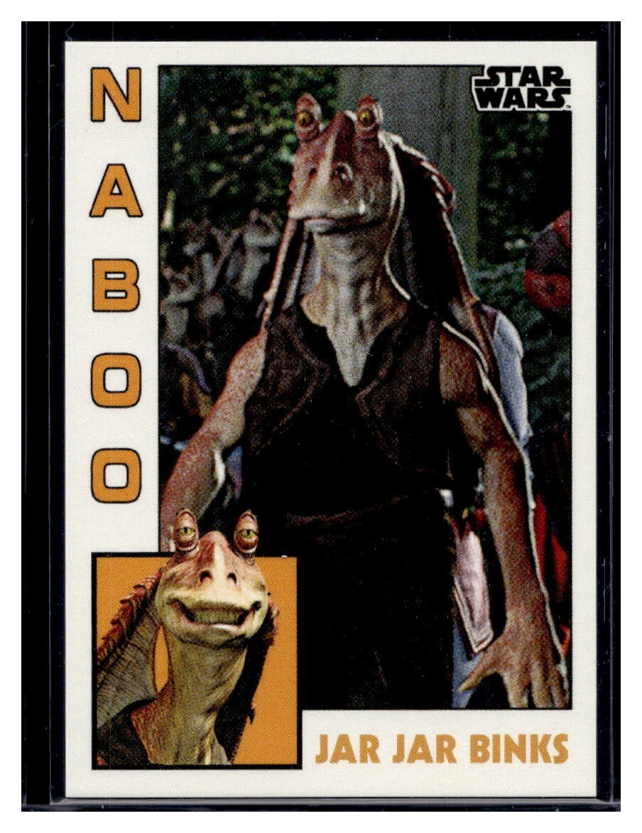 jar jar 2023 Topps Star Wars Throwback Thursday #16 Jar Jar Binks Card