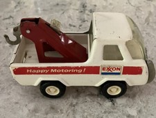 Buddy L EXXON OIL TOW TRUCK WRECKER 70s PRESSED STEEL HAPPY MOTORING GREAT COND 