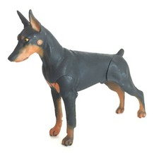 Choco Q Mini Figura Perro Doberman Negro Kaiyodo Japón Choco Egg