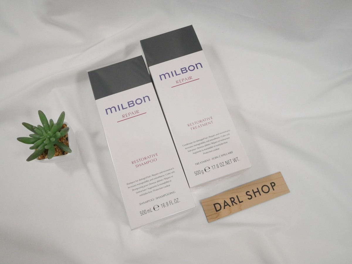 Milbon Repair Restorative Shampoo & Treatment 500ml each Japan CBP