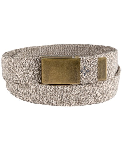 Stussy 8 Ball Studded Belt Raw Cow Hide Hair Tan Beige - Size
