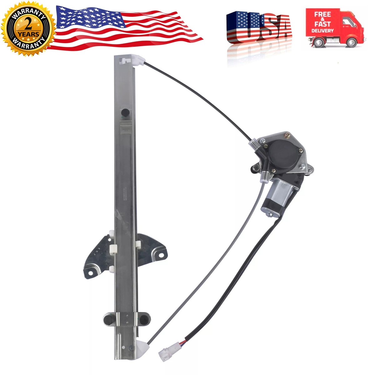 Front Right Power Window Regulator w/Motor for Toyota RAV4 1996