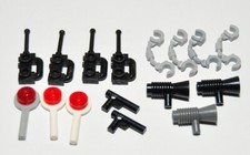 Lego accessori utensili minifigure polizia radio manette palette megafono