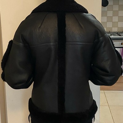 victoria beckham shearling jacket