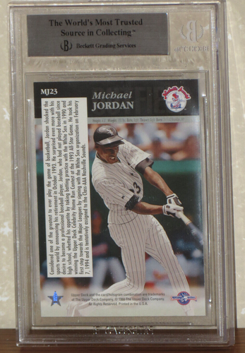 1994 Upper Deck Minors Michael Jordan Silver Card BGS 8.5. - Picture 3 of 3