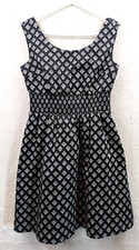 White House Black Market sz 8 Fit Flare Dress sleeveless tank 0542