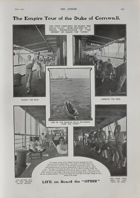 1901 DRUCK EMPIRE TOUR OF DUKE OF CORNWALL ROYAL YACHT OPHIR MARINEOFFIZIER 