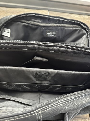 Wilsons Leather Unisex Black Leather Top Handle Briefcase Document Case Bag - Picture 6 of 9