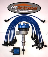 1988-91 Ford 5.8l 351 V8 Efi Distributor W Module 48k Coil 8mm Hp Wires
