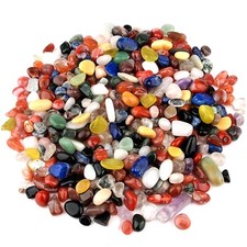 Kleine runde Trommelsteine - Mix Afrika Ø 8 - 20 mm unbehandelt - 100 % Natur p