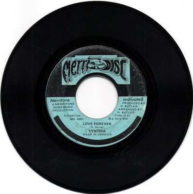 Cynthia Richards - Love Forever/ Harold Butler - Love Forever Theme. VOCAL - 7''