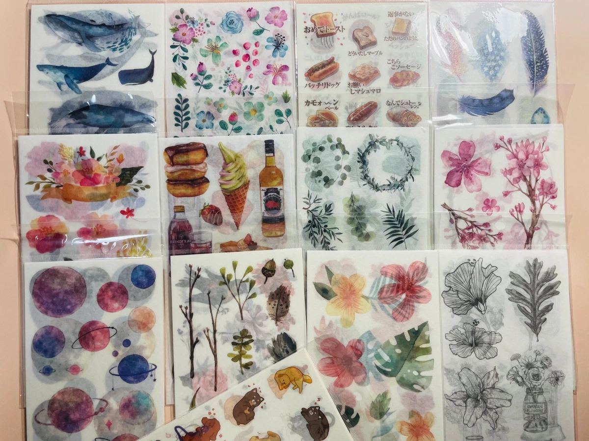 Scrapbooking Stickers 3 Sheets Sticker Paper Stationery Bullet Journal Diary