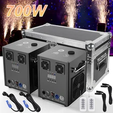 2X Cold Spark Machine 700W Stage Effect DMX Firework DJ Event Party Wedding+Case