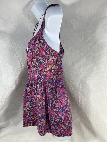 Neu mit Etikett Anthropologie Plenty by Tracy Reese ärmelloses Oberteil lila Blumenmuster mit Größe 12 - Bild 3 von 13