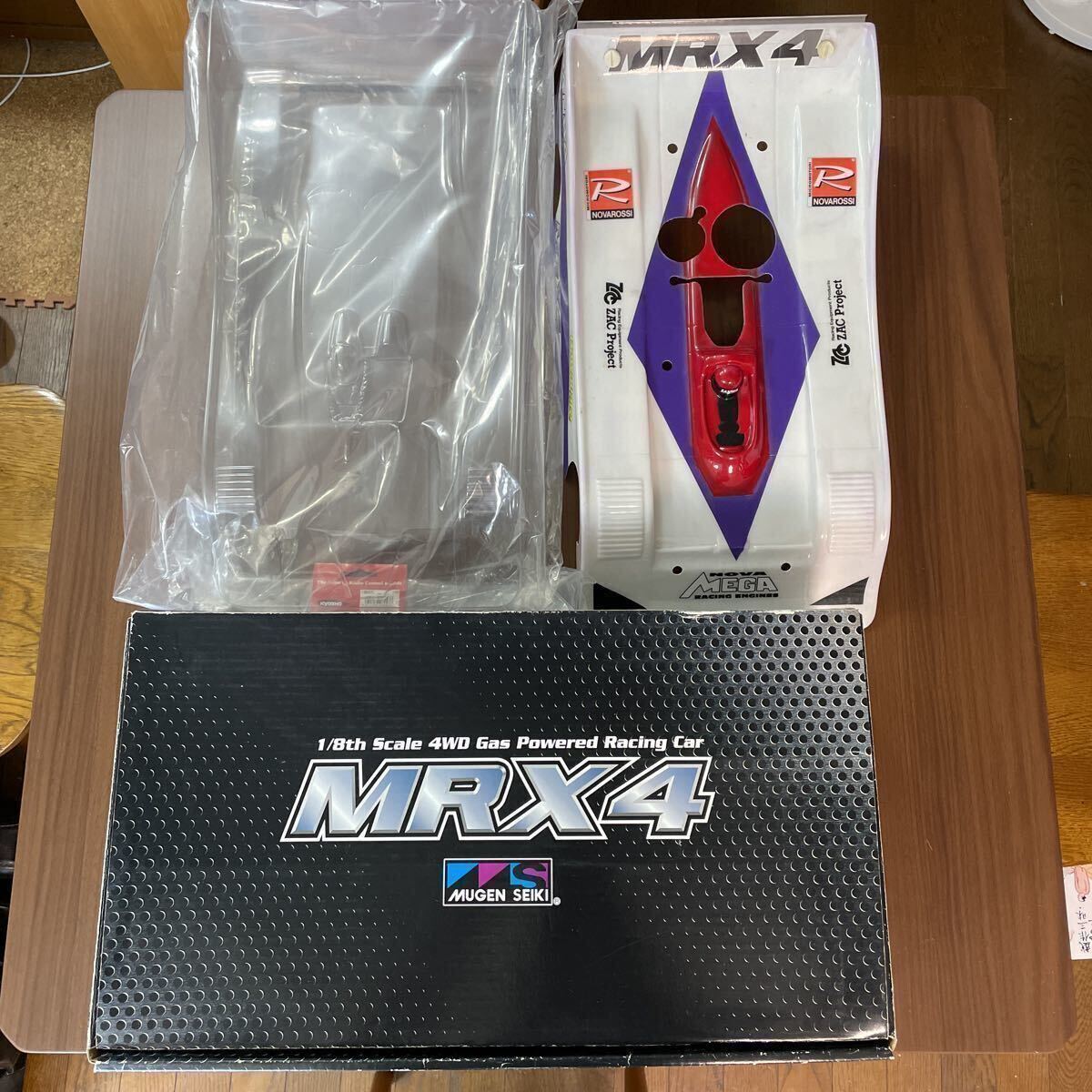 Mugen Seiki MRX 4 1/8 engine radio controlled racing car Mugen Seiki MRX 4 1/8 engine radio controlled racing car