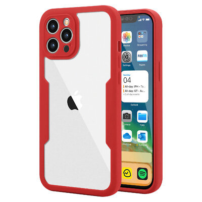 Case For iPhone 17 16 15 14 13 Pro Max Clear Screen Protector 360° Full Cover