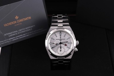 Vacheron Constantin 2023 Overseas Dual Time 41mm Silver Steel 7900V/110A-B333