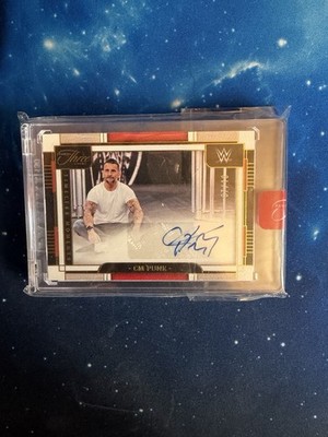 CM Punk - Timeless Moments Autograph /10 - 2024 Panini Three Count WWE