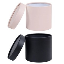 Flower Box for Arrangement Round Gift Box Empty with Lid Paper Cardbord Box for