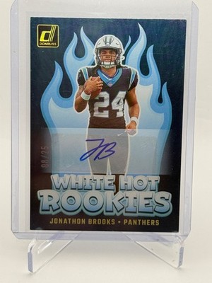 2024 Panini Donruss White Hot Rookies Jonathan Brooks /25 No. WH6
