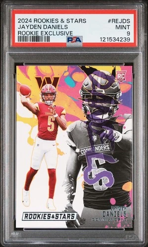 2024 PANINI ROOKIES & STARS RC EXCLUSIVE #REJDS JAYDEN DANIELS ROOKIE RC PSA 9