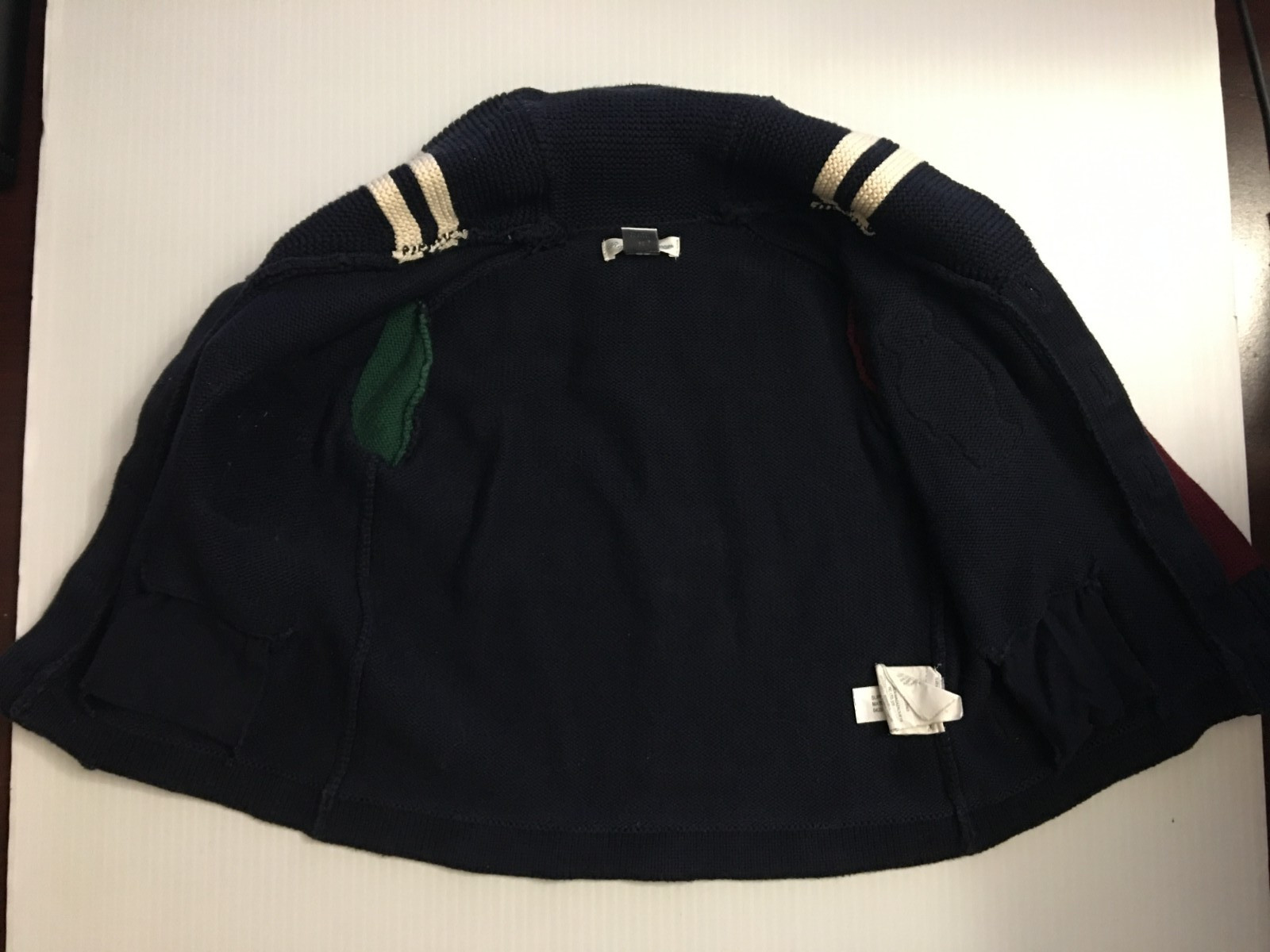 Vintage Ralph Lauren Polo Bear Sweater Cardigan Boys 24M Baby Toddler Patches image 7
