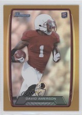 2013 Bowman Gold Rainbow Foil 231/399 David Amerson #217 0c3