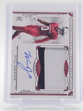 WILL JOHNSON 2025 NATIONAL TREASURES RPA ROOKIE AUTO PATCH /99 #201 CARDIN Q6638