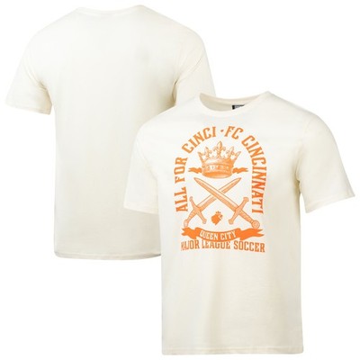 Men's Sport Design Sweden Cream FC Cincinnati Founders Script Relaxed T-Shirt