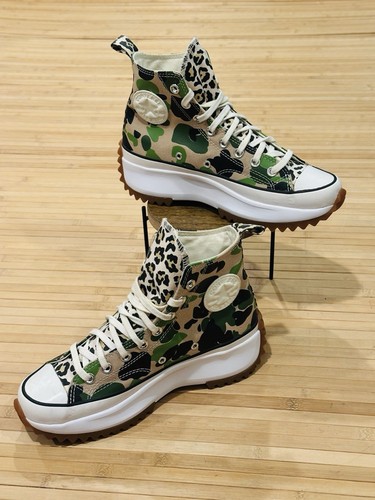 Converse Run Star Hike Platform Hightop stampa ghepardo e mimetica da donna taglia 8,5 - Foto 2 di 12
