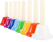 Tosnail 8 Note Metal Hand Bells Colorful Musical Percussion Musical Toy Instr